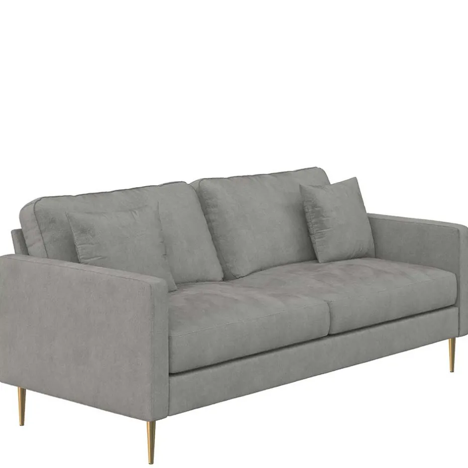 3 Sitzer Sofa*Pharao24 Samt Dreier Sofa Safda