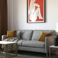 3 Sitzer Sofa*Pharao24 Samt Dreier Sofa Safda