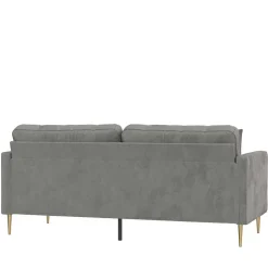 3 Sitzer Sofa*Pharao24 Samt Dreier Sofa Safda