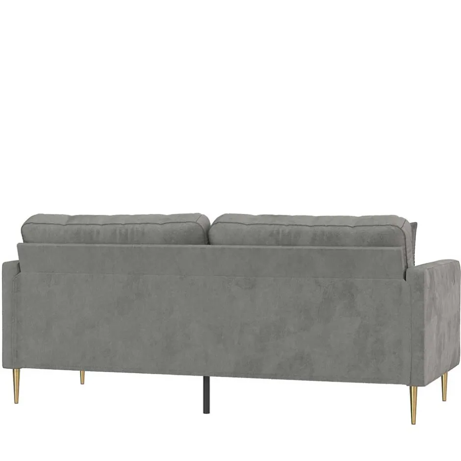 3 Sitzer Sofa*Pharao24 Samt Dreier Sofa Safda