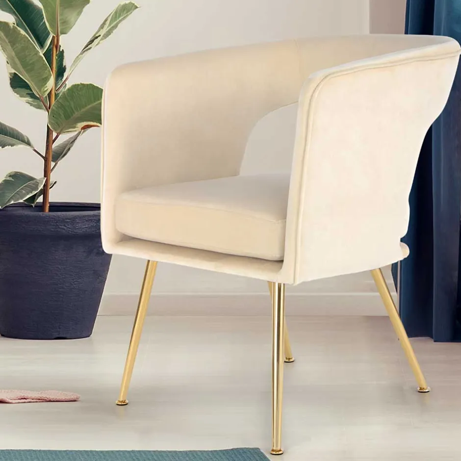 Pharao24 Samt Esstisch Sessel Yuliuz> Esszimmersessel