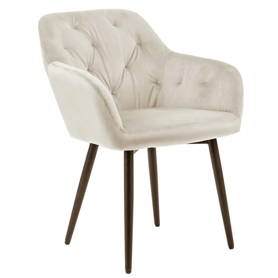 Pharao24 Samt Esszimmersessel Aurach> Armlehnstühle