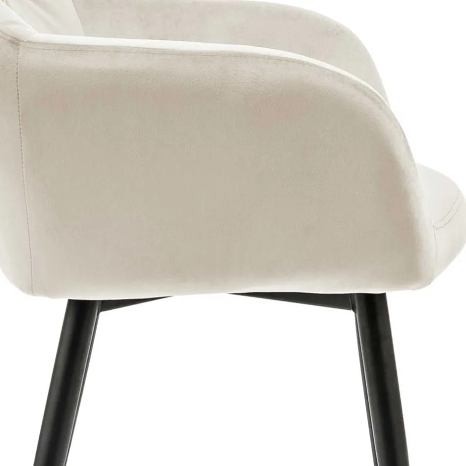 Pharao24 Samt Esszimmersessel Aurach> Armlehnstühle