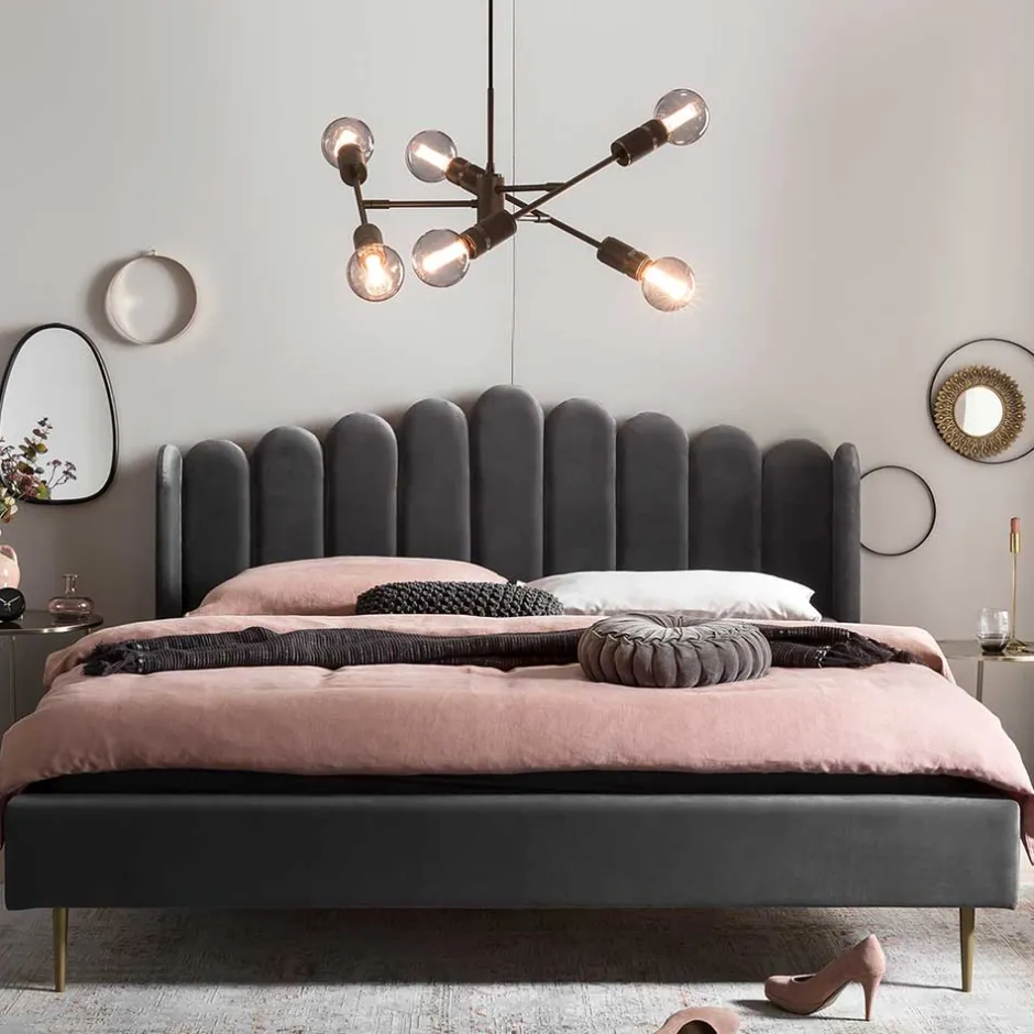 Pharao24 Samt Polster Bett Nelson> Polsterbetten