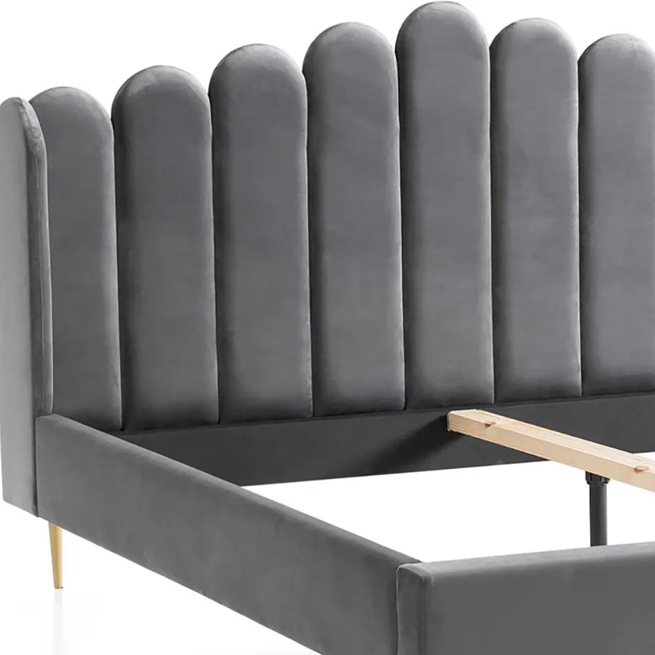 Pharao24 Samt Polster Bett Nelson> Polsterbetten