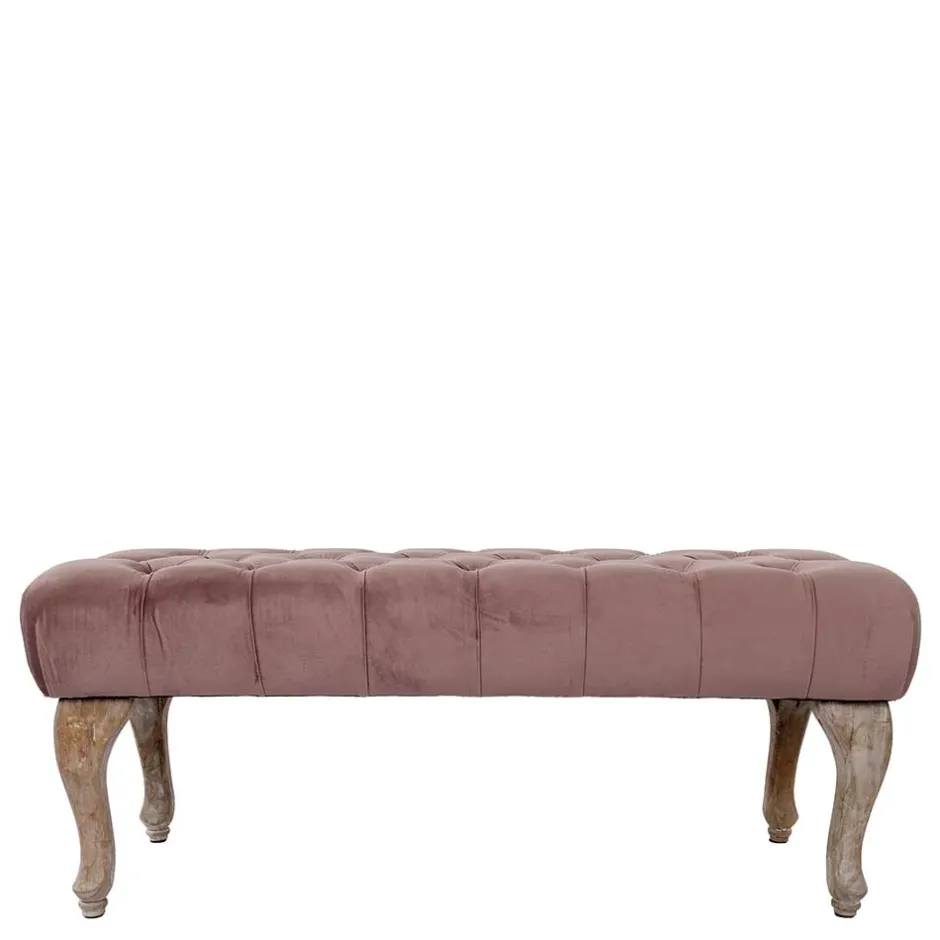 Polsterbänke|Schlafzimmerbänke*Pharao24 Samt Polsterbank Widama