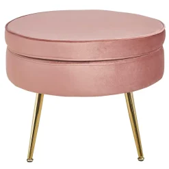 Sitzhocker*Pharao24 Samt Polsterhocker Hardy