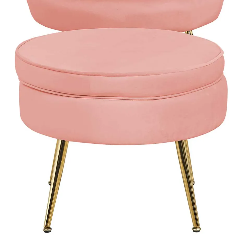 Sitzhocker*Pharao24 Samt Polsterhocker Hardy