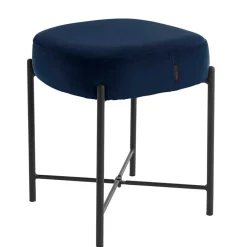 Sitzhocker*Pharao24 Samt Polsterhocker Tevano