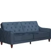 Polstermöbel|3 Sitzer Sofa*Pharao24 Samt Schlafsofa Ugo