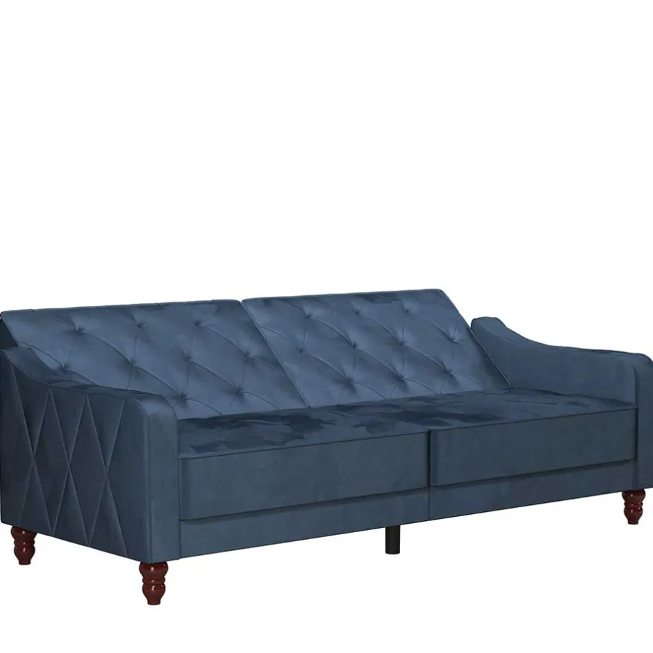 Polstermöbel|3 Sitzer Sofa*Pharao24 Samt Schlafsofa Ugo