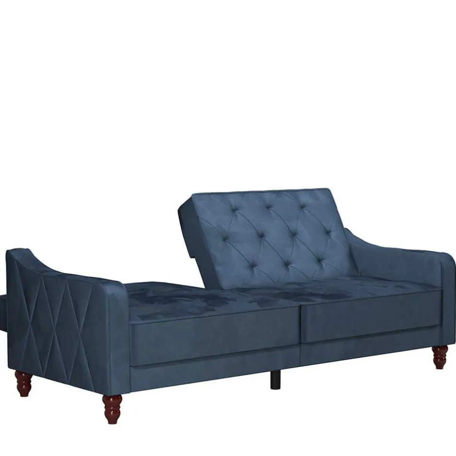 Polstermöbel|3 Sitzer Sofa*Pharao24 Samt Schlafsofa Ugo