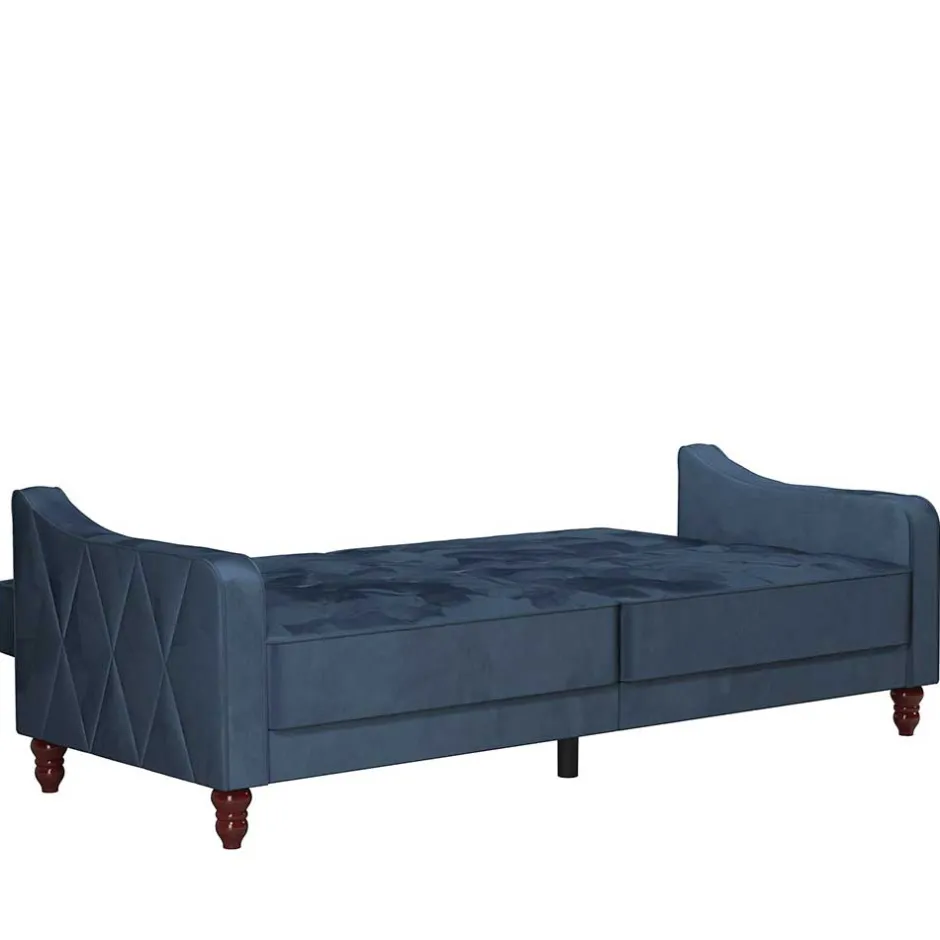 Polstermöbel|3 Sitzer Sofa*Pharao24 Samt Schlafsofa Ugo