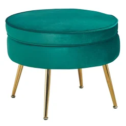 Sitzhocker*Pharao24 Samt Sitzhocker Golatas