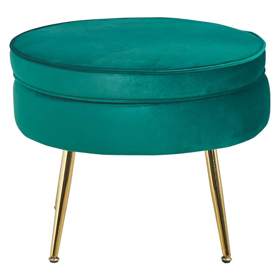 Sitzhocker*Pharao24 Samt Sitzhocker Golatas