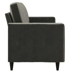 Pharao24 Samt Sofa grau Alfons><noscript><img width=