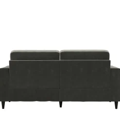 Pharao24 Samt Sofa grau Alfons><noscript><img width=
