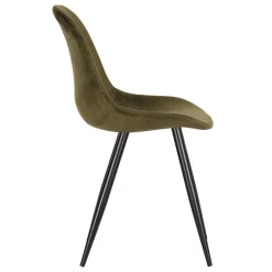 Küchenstühle|Esszimmerstühle*Pharao24 Samt Stuhl Oliv Set Montone