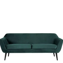 2 Sitzer Sofa*Pharao24 Samt Wohnzimmercouch Villon
