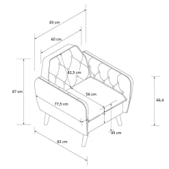 Pharao24 Samt Wohnzimmersessel Furciona><noscript><img width=