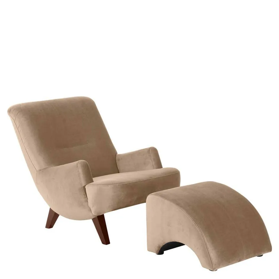 Pharao24 Samtvelours Komfortsessel Euphonia> Relaxsessel