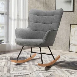 Wohnzimmer Sessel*Pharao24 Schaukelstuhl Lizias