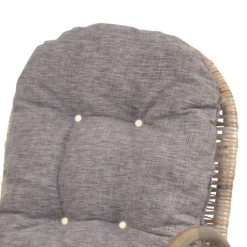 Wohnzimmer Sessel*Pharao24 Schaukelstuhl mit Auflage Musena