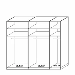 Kleiderschränke|Schlafzimmerschränke*Pharao24 Schiebetüren Kleiderschrank Arivana