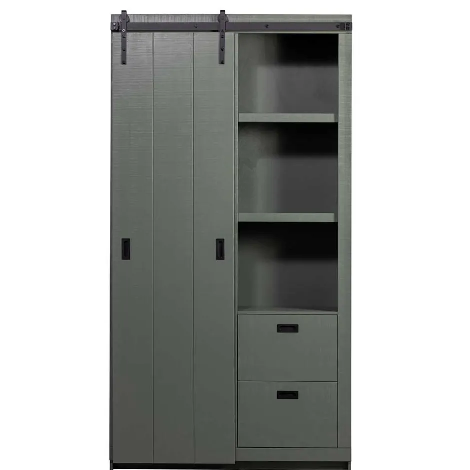 Pharao24 Schiebetüren Schrank Makimona> Wohnzimmervitrinen|Massivholz Schränke