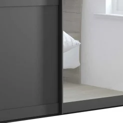 Pharao24 Schiebetürenschrank Dunkelgrau Hierro><noscript><img width=