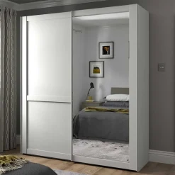 Schiebetürenschränke*Pharao24 Schiebetürschrank mit Spiegel Tudana