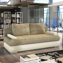 Pharao24 Schlafcouch Zalmoni> 3 Sitzer Sofa|Schlafsofas