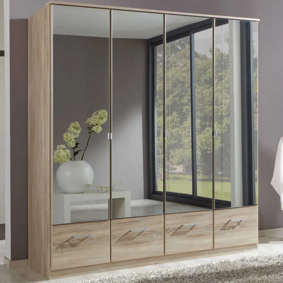 Pharao24 Schlafzimmer Kleiderschrank Tyago> Drehtürenschränke|Jugendkleiderschrank