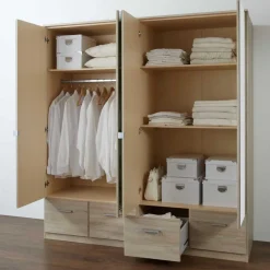 Pharao24 Schlafzimmer Kleiderschrank Tyago> Drehtürenschränke|Jugendkleiderschrank