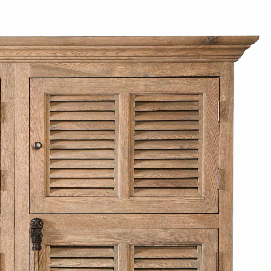 Pharao24 Schlafzimmer Kleiderschrank Runcorn> Massivholz Schränke|Drehtürenschränke