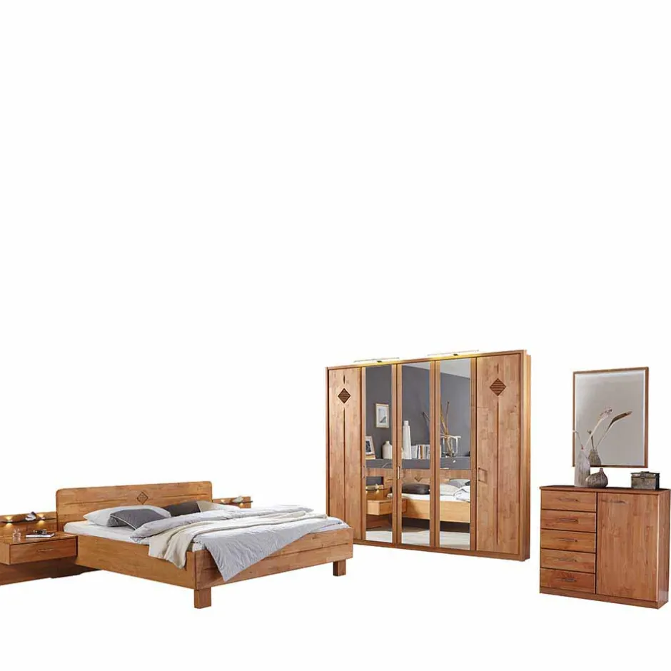 Schlafzimmer Sets*Pharao24 Schlafzimmer Komplettset Crostina