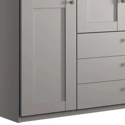 Schlafzimmer Sets*Pharao24 Schlafzimmer Set Hellgrau Saconso