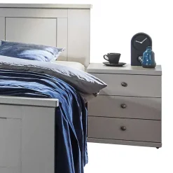 Schlafzimmer Sets*Pharao24 Schlafzimmer Set Hellgrau Saconso