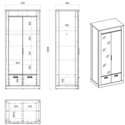 Schlafzimmer Sets*Pharao24 Schlafzimmer Set Studiana