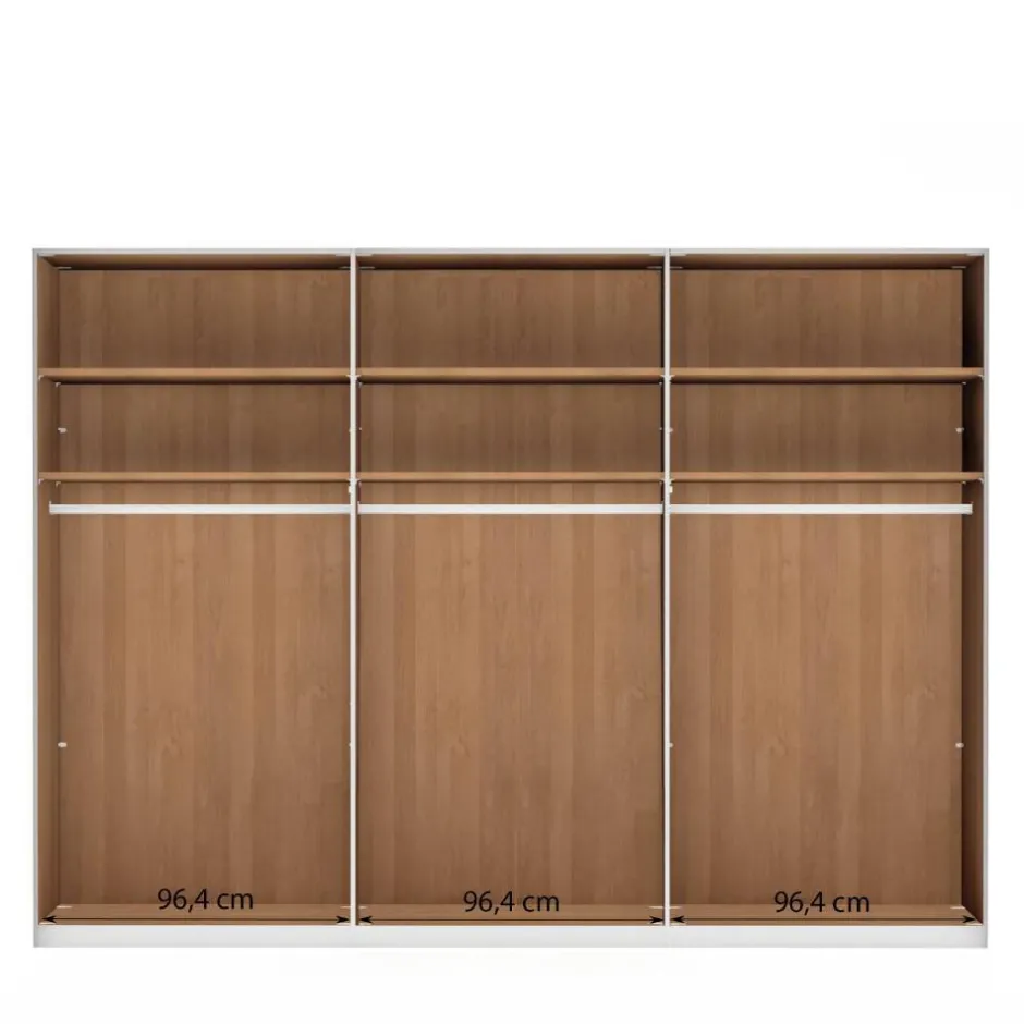 Drehtürenschränke*Pharao24 Schlafzimmerkleiderschrank Biancaneve