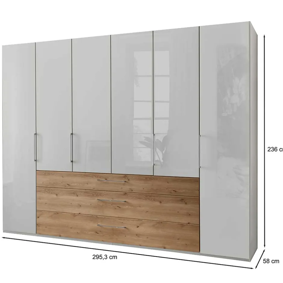 Pharao24 Schlafzimmerkleiderschrank Bucurest> Kleiderschränke|Schlafzimmerschränke