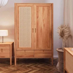 Massivholzmöbel|Wäscheschrank*Pharao24 Schlafzimmerschrank Artjes