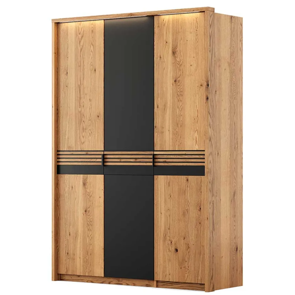 Massivholzmöbel|Drehtürenschränke*Pharao24 Schlafzimmerschrank Bibliana