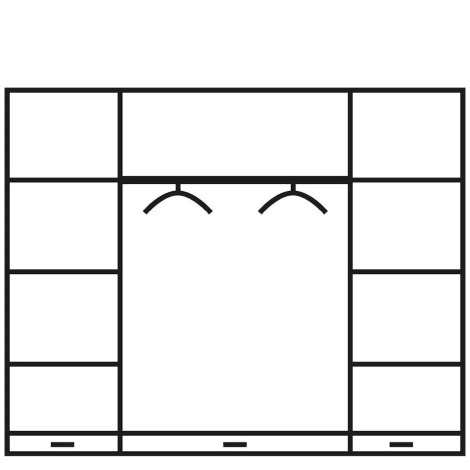 Massivholzmöbel|Schiebetürenschränke*Pharao24 Schlafzimmerschrank Delian