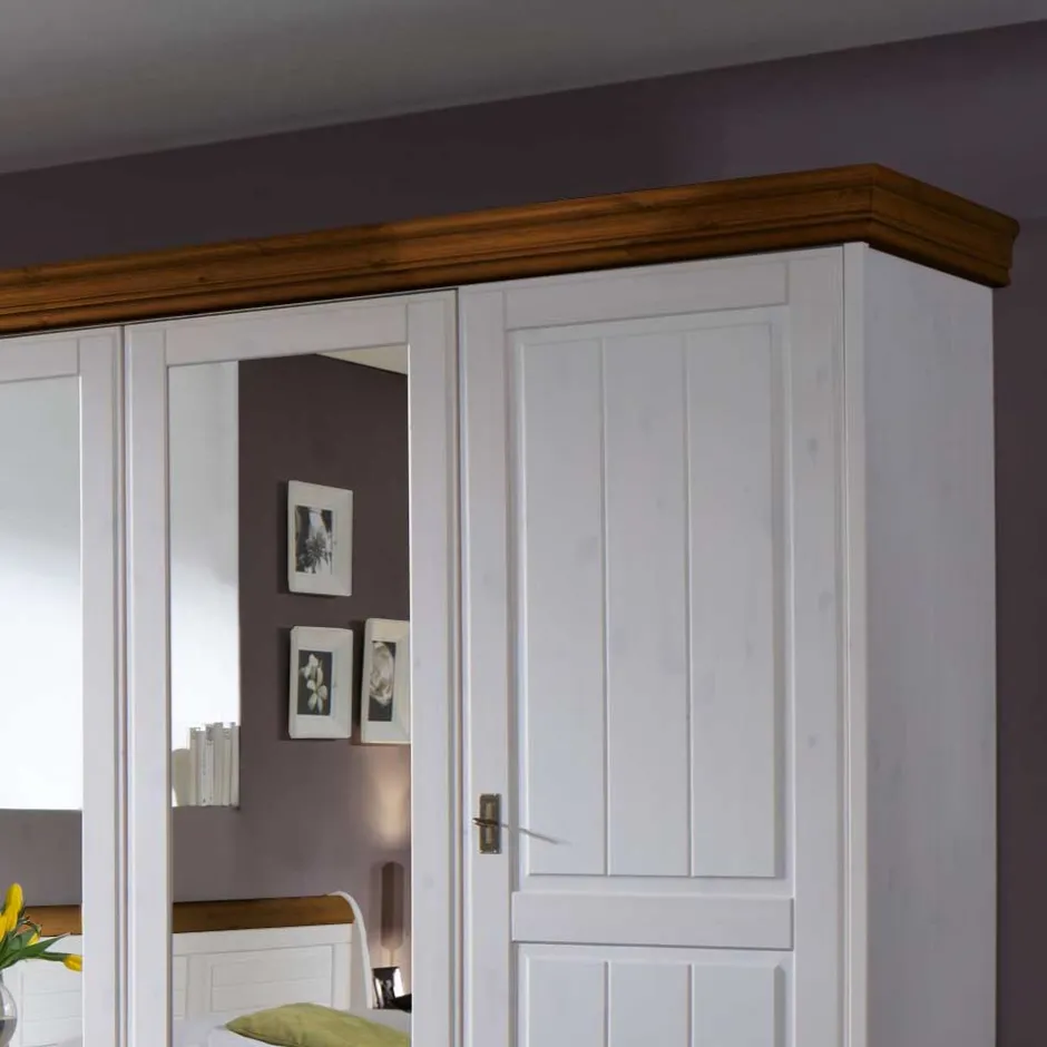 Massivholz Schränke|Drehtürenschränke*Pharao24 Schlafzimmerschrank Scots