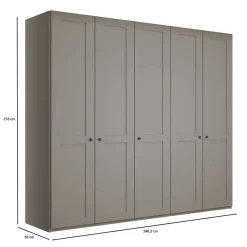 Drehtürenschränke|Kleiderschränke*Pharao24 Schlafzimmerschrank 5-tuerig Saconso