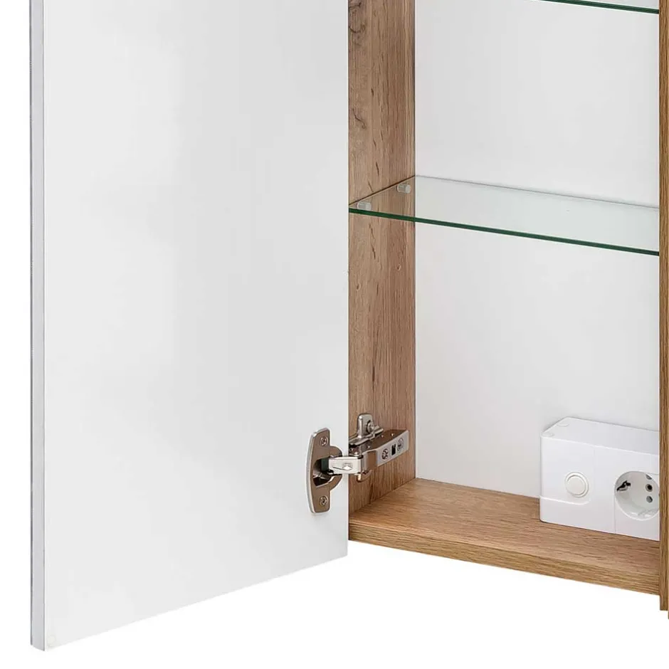 Pharao24 Schmaler Bad Spiegelschrank Ruleca> Spiegelschränke|Badezimmerschränke