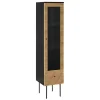 Pharao24 Schmaler Vitrinenschrank Durian> Vitrinenschrank|Stauraumvitrinen