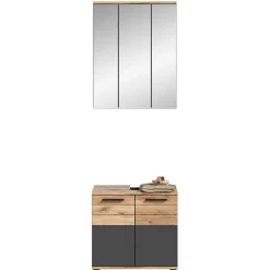 Badmöbel Sets*Pharao24 Schmales Badezimmermöbel Set Faneno