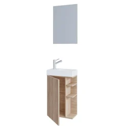 Pharao24 Schmales Badmöbel Set Tujamy> Badmöbel Sets